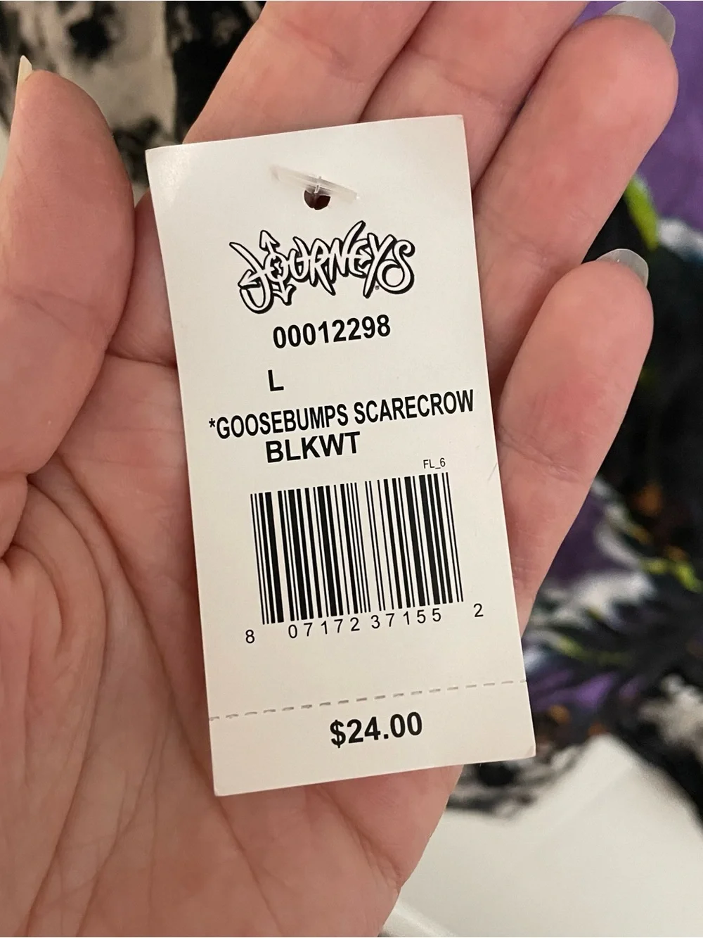 NWT Goosebumps Scarecrow Graphic Tee - Black Tie-Dye - Picture 5 of 5